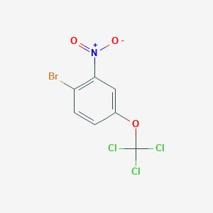 molecular formula C7H3BrCl3NO3 B1402194 1-Bromo-2-nitro-4-(trichloromethoxy)benzene CAS No. 1417567-84-0
