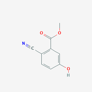 molecular formula C9H7NO3 B14021946 Methyl 2-cyano-5-hydroxybenzoate 