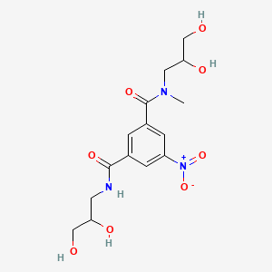 molecular formula C15H21N3O8 B14022020 N1,N3-bis(2,3-dihydroxypropyl)-N1-methyl-5-nitroisophthalamide 