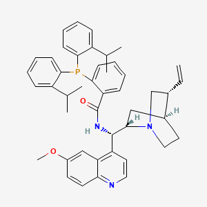 molecular formula C45H50N3O2P B14022043 2-[Bis[2-(1-methylethyl)phenyl]phosphino]-N-[(9R)-6'-methoxycinchonan-9-yl]benzamide 