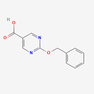 molecular formula C12H10N2O3 B14022076 2-(Benzyloxy)pyrimidine-5-carboxylic acid 