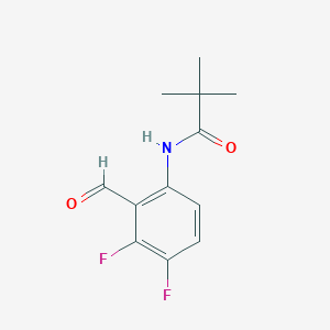 molecular formula C12H13F2NO2 B14022084 N-(3,4-Difluoro-2-formylphenyl)pivalamide 