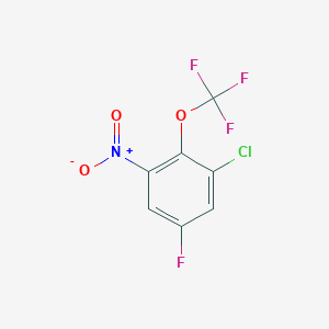 molecular formula C7H2ClF4NO3 B1402210 1-Chloro-5-fluoro-3-nitro-2-(trifluoromethoxy)benzene CAS No. 1417569-90-4