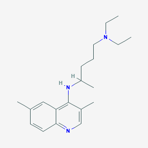 molecular formula C20H31N3 B14022101 n4-(3,6-Dimethylquinolin-4-yl)-n1,n1-diethylpentane-1,4-diamine CAS No. 5438-89-1