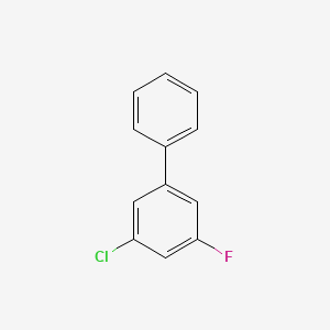 molecular formula C12H8ClF B14022111 3-Chloro-5-fluoro-1,1'-biphenyl 