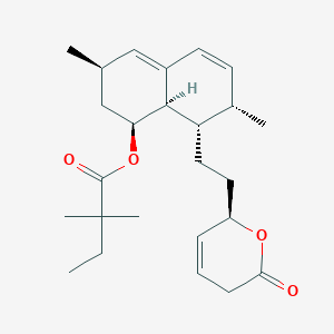 molecular formula C25H36O4 B14022149 (1S,3R,7S,8S,8aR)-3,7-dimethyl-8-(2-((R)-6-oxo-5,6-dihydro-2H-pyran-2-yl)ethyl)-1,2,3,7,8,8a-hexahydronaphthalen-1-yl 2,2-dimethylbutanoate 
