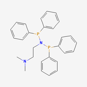 molecular formula C28H30N2P2 B14022278 N-[2-(Dimethylamino)ethyl]-N-(diphenylphosphino)-P,P-diphenylphosphinous amide 