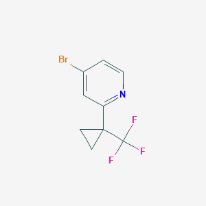 4-Bromo-2-(1-(trifluoromethyl)cyclopropyl)pyridine
