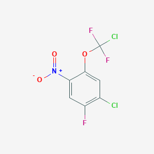 1-Chloro-5-[chloro(difluoro)methoxy]-2-fluoro-4-nitro-benzene