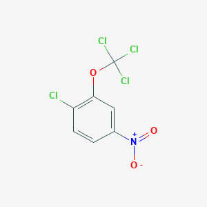 molecular formula C7H3Cl4NO3 B1402256 1-Chloro-4-nitro-2-(trichloromethoxy)benzene CAS No. 1417567-07-7