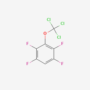 molecular formula C7HCl3F4O B1402261 1,2,4,5-Tetrafluoro-3-(trichloromethoxy)benzene CAS No. 1404194-84-8