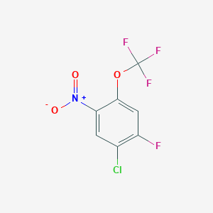B1402263 1-Chloro-2-fluoro-5-nitro-4-(trifluoromethoxy)benzene CAS No. 1417566-48-3
