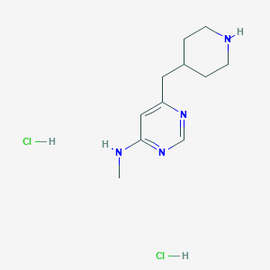 N-methyl-6-(piperidin-4-ylmethyl)pyrimidin-4-amine dihydrochloride