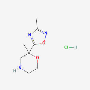 2-Methyl-2-(3-methyl-1,2,4-oxadiazol-5-yl)morpholine hydrochloride