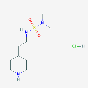 molecular formula C9H22ClN3O2S B1402286 N,N-Dimethyl-N'-(2-piperidin-4-ylethyl)sulfamide hydrochloride CAS No. 1229625-25-5