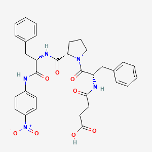 molecular formula C33H35N5O8 B1402291 Suc-Phe-Pro-Phe-Pna CAS No. 75651-68-2