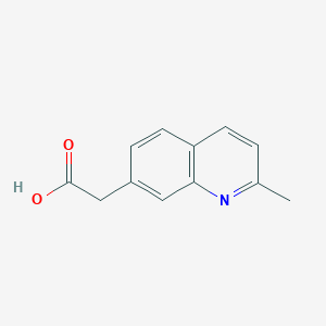 molecular formula C12H11NO2 B1402300 (2-Methylquinolin-7-yl)acetic acid CAS No. 1367828-04-3