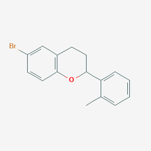 molecular formula C16H15BrO B1402351 6-Bromo-2-o-tolyl-chroman CAS No. 1426899-77-5