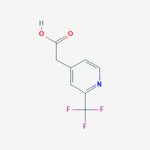 molecular formula C8H6F3NO2 B1402361 2-(2-(Trifluoromethyl)pyridin-4-YL)acetic acid CAS No. 1008737-00-5