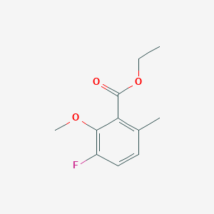 molecular formula C11H13FO3 B14023834 Ethyl 3-fluoro-2-methoxy-6-methylbenzoate 