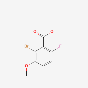molecular formula C12H14BrFO3 B14023853 Tert-butyl 2-bromo-6-fluoro-3-methoxybenzoate 
