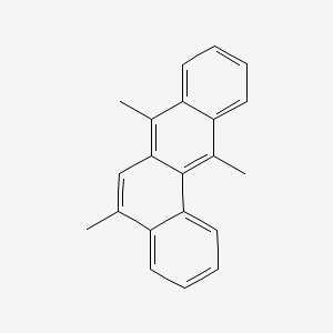molecular formula C21H18 B14023862 5,7,12-Trimethylbenz(a)anthracene CAS No. 24891-39-2