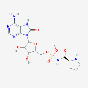 molecular formula C16H24N7O8P B140239 Phosmidosine CAS No. 134966-01-1