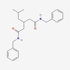 molecular formula C23H30N2O2 B14023901 N1,N5-dibenzyl-3-isobutylpentanediamide 