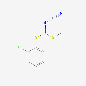 molecular formula C9H7ClN2S2 B140240 (2-Chlorophenyl) methyl cyanocarbonimidodithioate CAS No. 152381-98-1