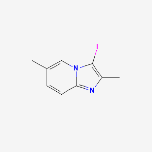 molecular formula C9H9IN2 B14024138 3-Iodo-2,6-dimethylimidazo[1,2-a]pyridine 