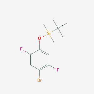 molecular formula C12H17BrF2OSi B14024416 4-Bromo-2,5-difluoro-phenoxy-tert-butyl-dimethyl-silane 