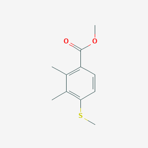 molecular formula C11H14O2S B14024497 Methyl 2,3-dimethyl-4-(methylthio)benzoate 