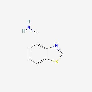 molecular formula C8H8N2S B14024527 Benzo[d]thiazol-4-ylmethanamine 
