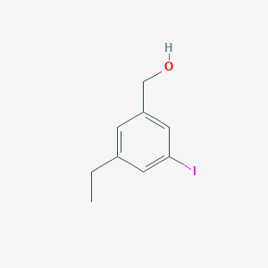 molecular formula C9H11IO B14024590 (3-Ethyl-5-iodophenyl)methanol 