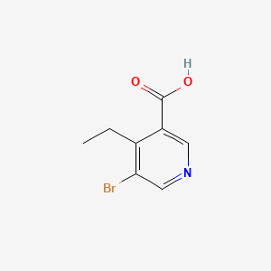 molecular formula C8H8BrNO2 B14024667 5-Bromo-4-ethylnicotinic acid 