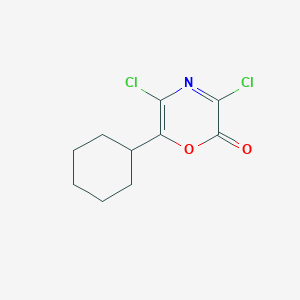molecular formula C10H11Cl2NO2 B140247 3,5-Dichloro-6-cyclohexyl-2H-1,4-oxazin-2-one CAS No. 125849-99-2