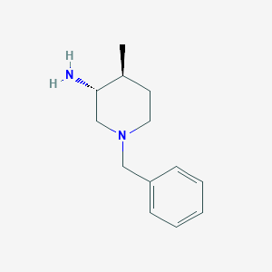 molecular formula C13H20N2 B14024799 trans-1-Benzyl-4-methyl-piperidin-3-amine 