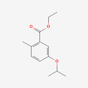 molecular formula C13H18O3 B14024870 Ethyl 5-isopropoxy-2-methylbenzoate 