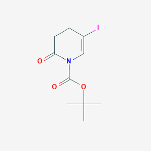 molecular formula C10H14INO3 B14024945 tert-butyl 5-iodo-2-oxo-3,4-dihydropyridine-1(2H)-carboxylate 