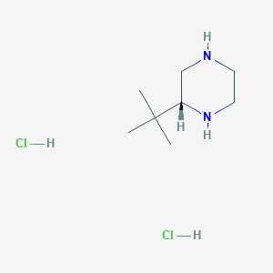 molecular formula C8H20Cl2N2 B14025086 (R)-2-(tert-Butyl)piperazine dihydrochloride 