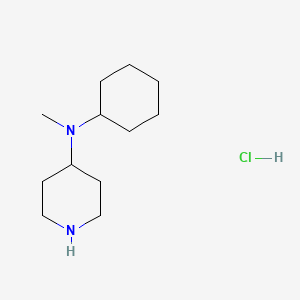 molecular formula C12H25ClN2 B1402509 N-cyclohexyl-N-methylpiperidin-4-amine hydrochloride CAS No. 1229627-11-5
