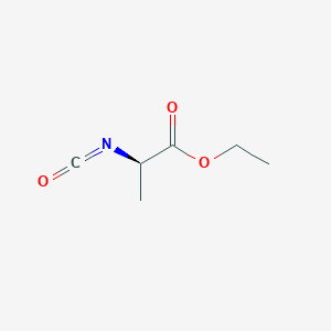 molecular formula C6H9NO3 B140251 Ethyl (2R)-2-isocyanatopropanoate CAS No. 128302-68-1