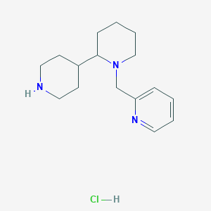 molecular formula C16H26ClN3 B1402519 1-Pyridin-2-ylmethyl-[2,4']bipiperidinylhydrochloride CAS No. 1361114-46-6