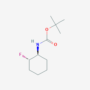 molecular formula C11H20FNO2 B14025259 tert-butyl ((1S,2S)-2-fluorocyclohexyl)carbamate 