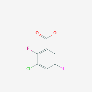 molecular formula C8H5ClFIO2 B14025277 Methyl 3-chloro-2-fluoro-5-iodobenzoate 