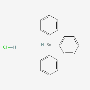 molecular formula C18H17ClSn B14025470 Triphenylstannane;hydrochloride 