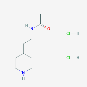 molecular formula C9H20Cl2N2O B1402550 N-(2-Piperidin-4-yl-ethyl)-acetamide dihydrochloride CAS No. 1361115-92-5
