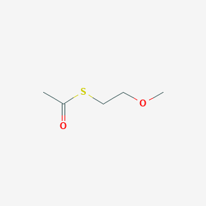 molecular formula C5H10O2S B14025523 S-(2-methoxyethyl) ethanethioate 