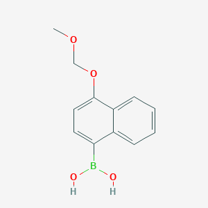 molecular formula C12H13BO4 B14025536 (4-(Methoxymethoxy)naphthalen-1-YL)boronic acid 