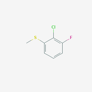 molecular formula C7H6ClFS B14025574 (2-Chloro-3-fluorophenyl)(methyl)sulfane 